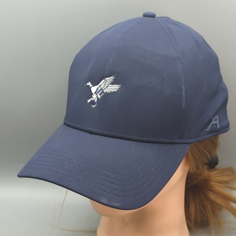 McHenry Country Club 100 Years Hat Golf Cap Fitted L/XL Ahead Classic Cut Blue
